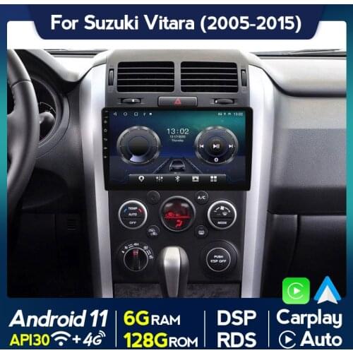 9inch IPS Screen Android 11 Car Radio For Suzuki Grand Vitara 3 2005-2015 Multimedia Video DVD Player Navigation GPS Auto Audio