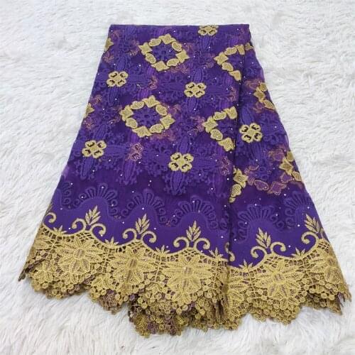 African Tulle Lace Fabrics Embroidery Net Lace African French Lace High Quality With Stones Guipure Lace Trim Dress HZ1128