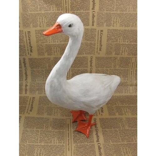 Big simulation duck toy polyethylene & fur lovely duck model gift about 38x14x25cm b0150