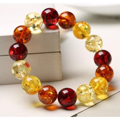 Single ring bracelet, raw mineral, honey wax, amber, multi treasure, round bead, with mens and womens hand strings