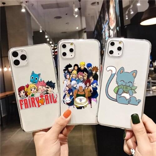 Manga Fairy Tail transparent soft phone case cover for iPhone 11 11pro max X xs max xr 6s 7 8 Plus 5S SE TPU 12pro 12mini shell