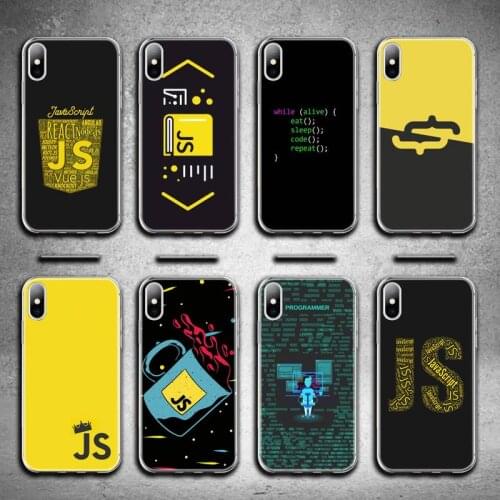 NodeJS JavaScript Accessories Phone Case for iphone 12 pro max mini 11 pro XS MAX 8 7 6 6S Plus X 5S SE 2020 XR cover