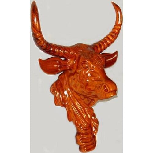 T rosewood woodcarving and ox ox pendant jewelry ornaments Home Furnishing wall Wall Street New Year gift