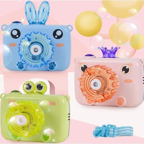 Kids Toys Bubble Camera Automatic Electric with Light Music Bubble Blower Machine Birthday Party Wedding Props