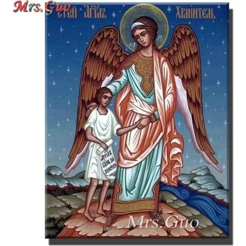 5D DIY Diamond Painting Children with Guardian Angel Full Square/Round Paint With Diamonds Embroidery Decorations Home Art