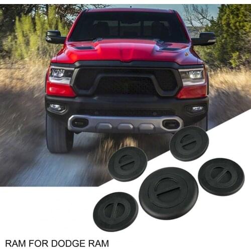 5Pcs Bed Plug Cover High Stability Crack-resistant ABS 68225506AA Corrosion-resistant Trailer Tow Cover for Dodge Ram Pickup RAM