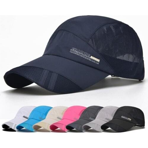 Fashion Men Women Summer Outdoor Sport Baseball Hat Running Visor Cap Hot Popular New Cool Quick Dry Mesh Cap 8 Colors