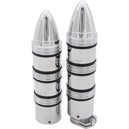 Motorcycle 7/8" and 1" Black Rubber Handlebar Hand Grips For Harley Honda Kawasaki Suzuki Yamaha Bikes Cruiser Chopper Custom