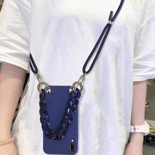 Neck Lanyard Strap Case For Huawei honor 30 10 9 8 20 Lite 9C 9A 9S 8C 8X 8A 8S P smart 2019 Z P40 P30 P20 lite Chain soft case