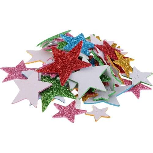 Star Stickers Foam Glitter Wall Decals for Home Room Wall Ceiling DIY