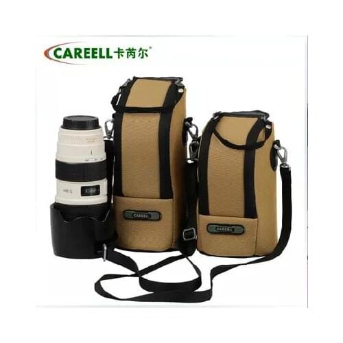 Careell Nylon Single Lens Reflex Lens Shockproof and Dust-proof Lens Bag for Canon 60d Nikon Sony Lens Photography Accessories