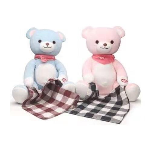 New creative cartoon kawaii simulation peekaboo bear plush stuffed animal fashion plush toy kids Christmas gift