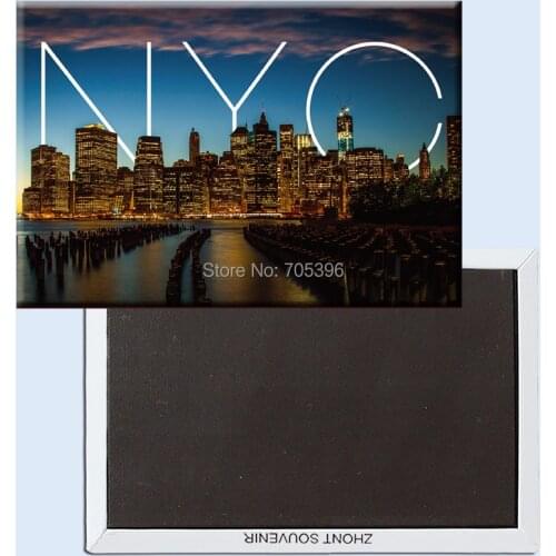 NYC world Wallpaper Travel Gift,Tourist Souvenir Rigid Fridge Magnets 20932
