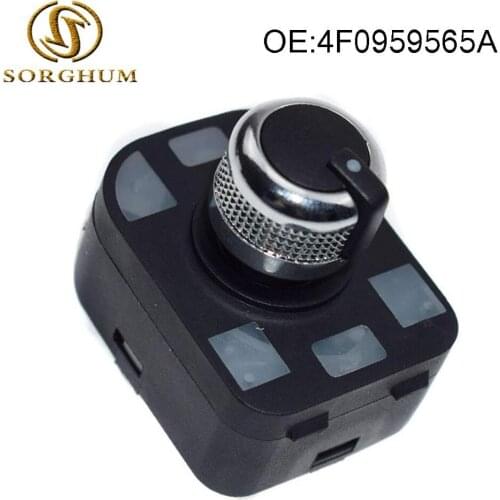 4F0959565A CHROME CONTROL MIRROR SWITCH NEW For AUDI A4 S4 B6 A6 Quattro Q7 R8 TT 1.8L 2.0L 2001-2012