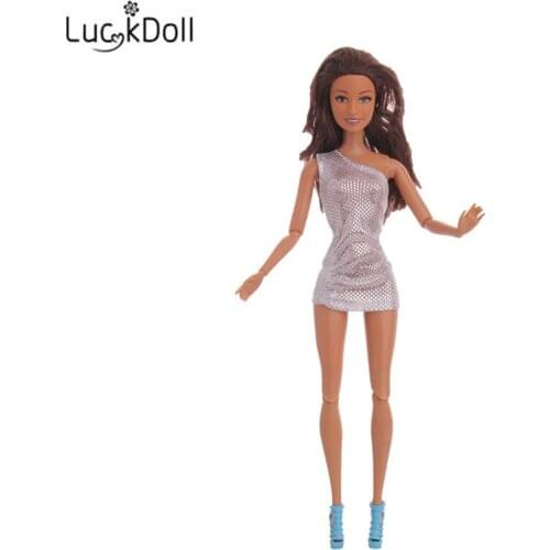 LUCKDOLL Five Color Of Party Dress For Clothes Accessories For Dolls