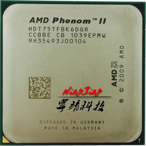 AMD Phenom II X6 1075T 1075 CPU/HDT75TFBK6DGR/AM3/938pin/125W/3.0GHz/E0 Socket AM3