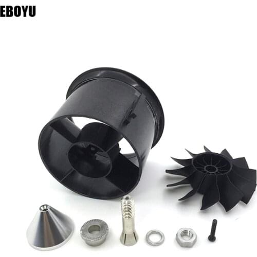 QX-Motor 70mm EDF Duct Housing Fan 12-Blade Prop Propeller Blades Unit Spare Parts for RC Jet Airplane-70mm