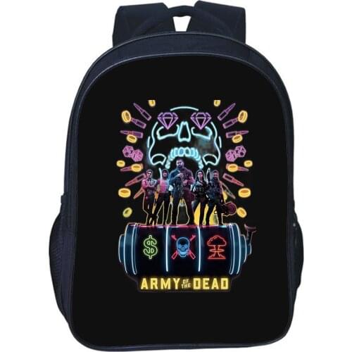 Army Of The Dead Backpack Teen Double-layer Fashion School Bags Men Travel Backbag Boy Girl Bag Children Bag Everyday Mochila