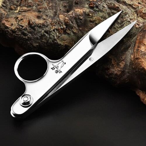 12x3.6cm Forceps Epilation Tools Fish Locking Pliers Tackle Curved Tip Straight Tip Clamps Fishing Tools Scissor Line Cutter