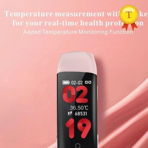 Precise Body Temperature Monitoring Smart Bracelet woman female Heart Rate Smart Band IP67 Waterproof Fitness Tracker Wristband