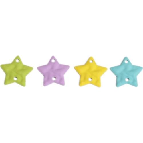 DoreenBeads Fashion Zinc Based Alloy Connectors Star Skyblue Colorful Jewelry DIY Findings Accessories Charms 16 x 15mm, 10 PCs
