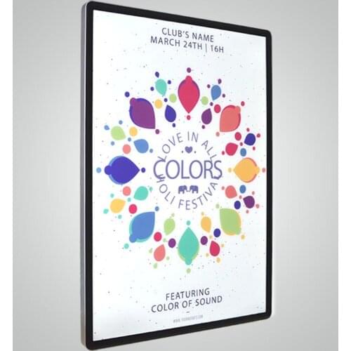 Led motioned light box black light box frame with light