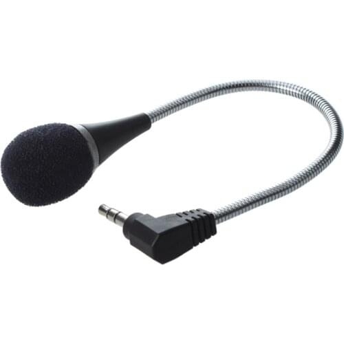 Top SODIAL(R) Mini 3.5mm Flexible Microphone for PC/Laptop/Skype