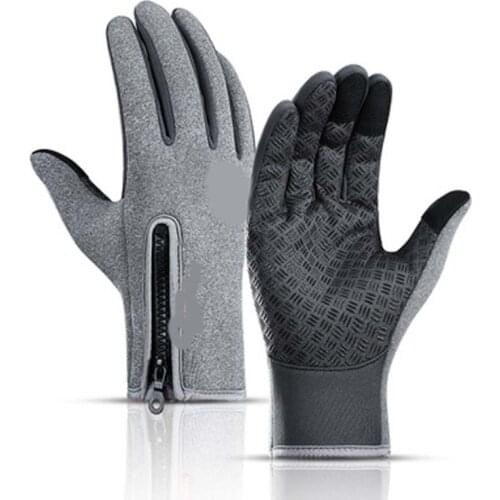Outdoor sports autumn and winter splash-proof windproof warm gloves riding touch screen gloves