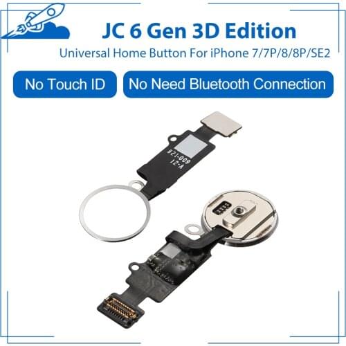 3D Edition Universal Home Fingerprin Button With Flex For iPhone 7/7P/8/8P/SE2 Complete Assembly Replacement No Touch ID