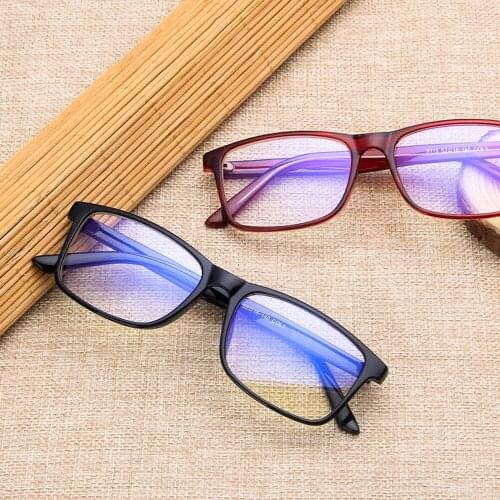 Vintage Rectangle Reading Myopia Eyeglasses Women Men Clear Mirror Optical Spectacle Frames Fashion Black Computer Glasses Frame
