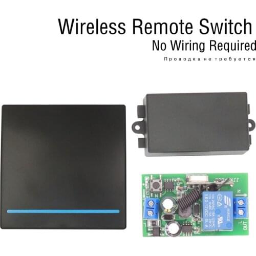 Light Switch 86 Fluorescent panel universal Wireless Remote RF controller AC 85V~250V for LED/ Lamp/ BulbNo wiring required