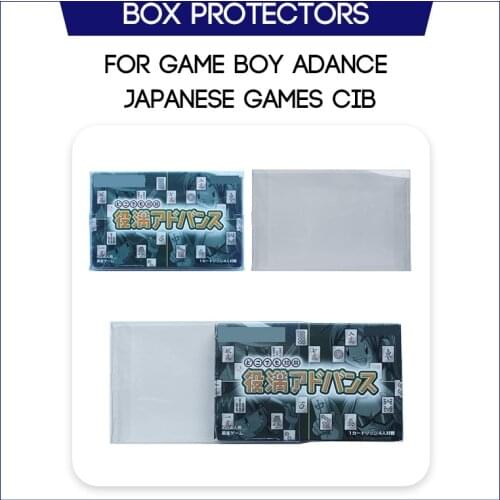 Box Protector For Game Boy Advance Japanese Games CIB Complete In Box Custom Made Clear Plastic Case