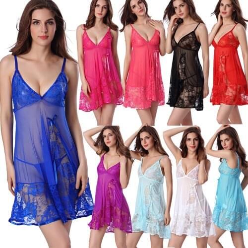Womens Plus Size Sexy Lace Lingerie Underwear Corset Camis Sleepwear+G-String Pajamas