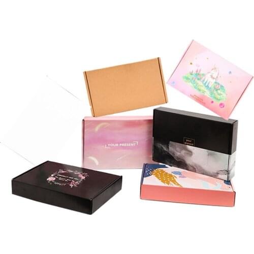 15x15x5cm Thicken Corrugated Paper Box Shipping Gift Box Mailer Small Jewelry Packaging Boxes Birthday Party Favor Box 10Pcs