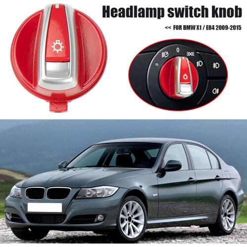 2021 Headlight Lamp Switch Knob Button Cap Headlamp Switch Knob for BMW E90 3 Series 2005-2012 E84 X1 2009-2015