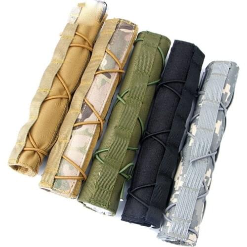 Airsoft M4 AR 15 Accessories Tactical 500D Nylon 22cm Suppressor Mirage Heat Cover Bag For Hunting