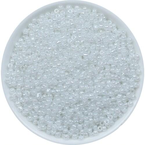 White Color Czech Glass Seed Beads 2MM 1000PCS Spacer Loose Sead Beads Accessories Findings Loose Beads For Jewelry Making