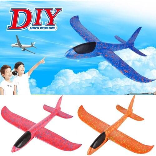 Kids Toy Foam Throwing Glider Airplane Inertia Aircraft Toy Hand Launch Airplane Model Fun Foam Airplane Outdoor Toy for Kids