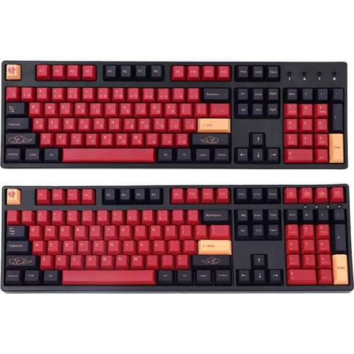 DIY PBT 130 Keys Keycaps for Cherry MX Switches Gaming Mechanical Keyboard