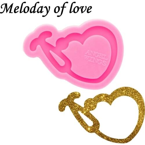 Glossy Silicone Stethoscope Keychain Mold fit perfectly on a pop, Epoxy Jewelry Resin Casting Moulds Clay Molds Sculpture DY0765