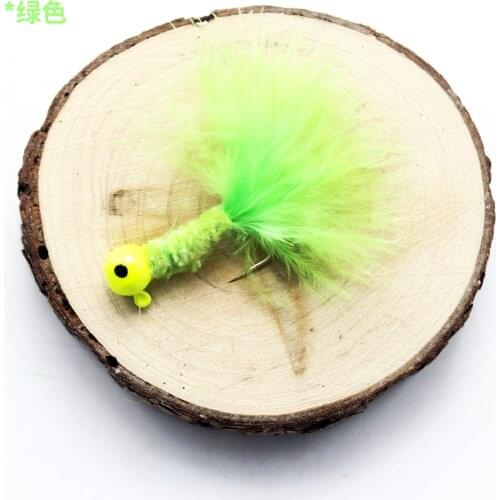 4Color Fishing Lure Feather Jig Head Hook Artificial Lures Bind Fur Barbed Hooks 1g/1.5g/2g/3.5g/5g Lot 5 Pieces Sale
