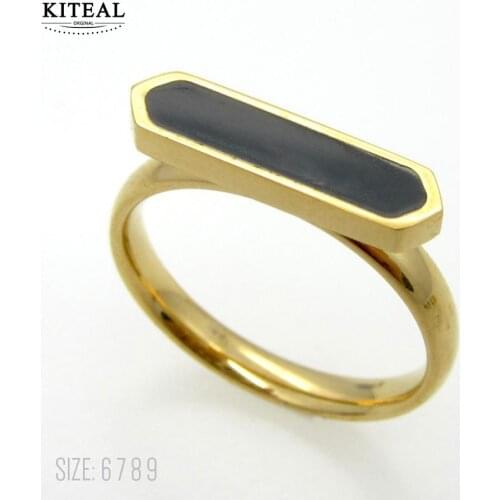 KITEAL Trendy Gold Filled size 6 7 8 Maiden women\s rings Exquisite fashion men ring Girlfriend Birthday\s Gift