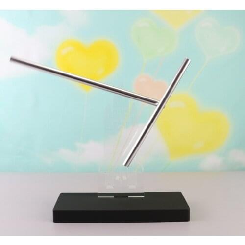 Newtons Cradle Metal Perpetual Instrument Electromagnetic Pendulum Home Desktop Decoration Ornament Magnetic Figurine Miniature