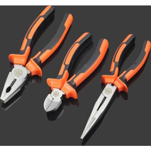 6Inch 8Inch Long Nose Pliers Diagonal Pliers Wire Cutter Electrician Repair Hand Tools High-carbon steel