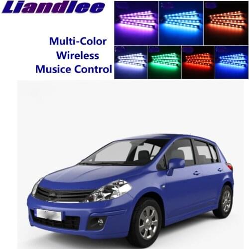 LiandLee Car Glow Interior Floor Decorative Seats Accent Ambient Neon light For Dodge Trazo