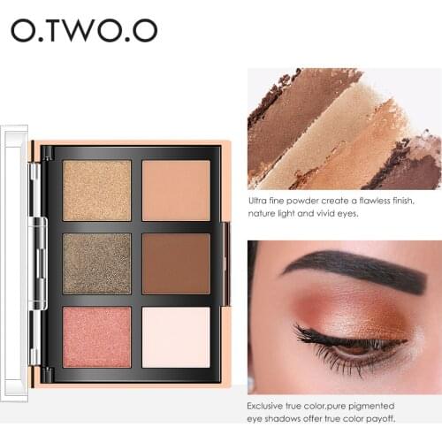 O.TWO.O Color Makeup Eye Shadow Plate Pearlescent Matte Eight Color EyeShadow Blush Sunset Cosmetic Plate 9982 Gift for Women