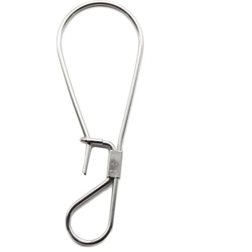 1Pc Fishing Lock Buckle Prevent Fish Slip Excape Live Fish Lock Tool Stainless Steel Ring Tie Buckle Fishing Tackle Snap Tackle