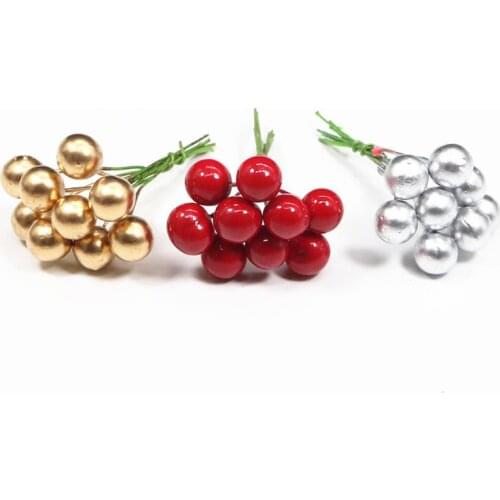 Christmas Decorations for Home 100Pcs Red Pearl Cherry Xmas Gift Box Decor Happy New Year 2021 Christmas Tree Decor 2020 Navidad