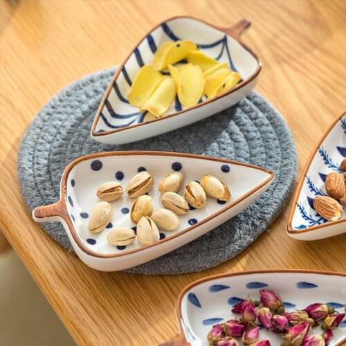Creative Cute Home Small Platter Plates Dipping Seasoning Soy Sauce Dish With Side Dishes Odd-Shaped Ceramic Vajilla Посуда