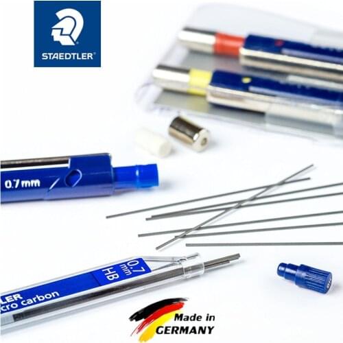 Staedtler 250/254 Mechanical Pencil Super Fine 0.3/0.5/0.7/0.9/1.3/2.0mm B/HB/2H/2B Black Lead 0.5mm Green Red Blue Refill